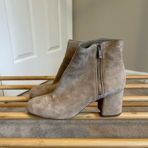Jessica Simpson Nude Suede Boots